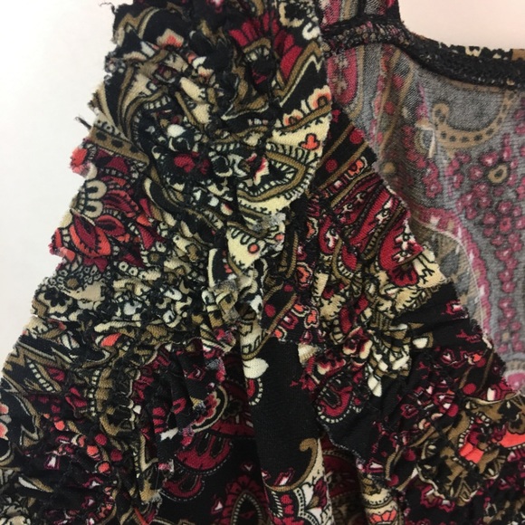 Venezia Tank Top Plus Size 26/28 Paisley Ruffles - Picture 4 of 7